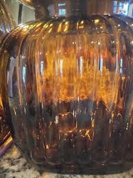 3pc Artland Deep Amber Brown Ribbed Glass Square ...