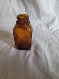 Vintage Whitehall Glass Bottle Amber Medicine Embossed Apothecary | eBay