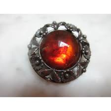 Vintage Modernist N E From Danish Sterling Amber Brooch. For ...