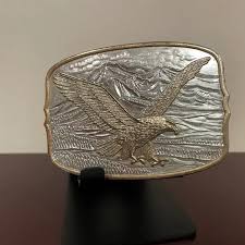 Accessories | Gold Eagle Silver Belt Buckle No 182893 | Poshmark