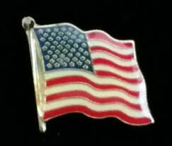US Flag Pin, Lapel - Military Order of the World Wars