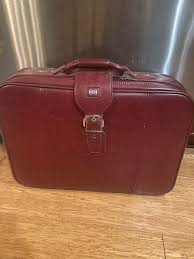 American Tourist Red Leather Vintage Set of Two Travel Bags - Good Condition! | eBay