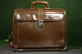 Bolso de mano marrón diplomático - Bolso de cuero - Cartera de cuero marrón - Bolso de mano para documentos - Bolso de cuero vintage - Década de 1970 - Bolso con cerradura - Etsy México