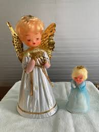 Vintage Angel Tree topper & ornament cardboard cone shape | eBay