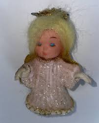 Vintage Pink Glitter Plastic Christmas Decoration Ornament ...