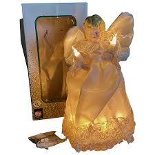 Similar Items to Vintage lighted Christmas Angel Tree Topper for Kurt Adler