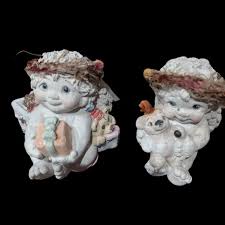 Accents | Adorable Pair Of Cherub Angel Figurines | Poshmark