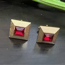 Anson | Accessories | Vintage Anson Signed Ruby Red Gold ...