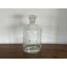 Vintage Apothecary Bottle With Stopper | Chairish