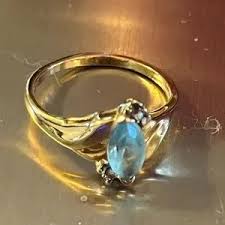 Jewelry | Beautiful Light Blue Stone And Diamonds No ...