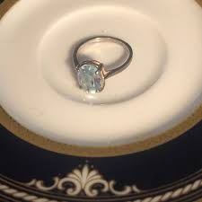 Vintage Aquamarine Sterling Silver Ring