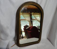 Vintage Plaster & Wooden Wall Mirror Round Top Wall Hanging 1900s to 1940s Gilded Home Decor Rounded Corners - Etsy India