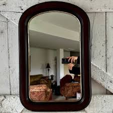 Antique Arch Mirror Wood Brown Black and Gold Frame Farmhouse Mirror 29 X 19inches - Etsy