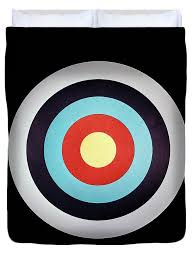 Still Life Of Archery Target Duvet Cover by Vintage Images - Pixels Merch