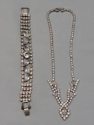 Vintage Crystal Rhinestone Necklace & Bracelet, Unbranded | eBay
