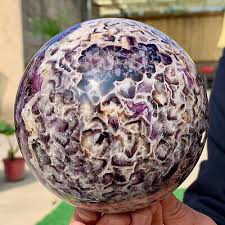 5.49LB Natural Dream Amethyst Quartz Crystal Sphere Ball Healing | eBay
