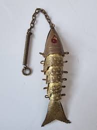 Vintage Soviet Keychain Articulated Fish Spinner USSR | eBay