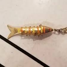 KerriLand | Jewelry | Gold Tin Novelty Articulated Fish ...
