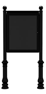 3" Fluted Post Community Message Board - 4Ever Products