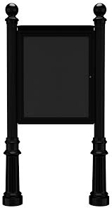 4" Fluted Post Community Message Board - 4Ever Products