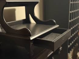 Refinished Vintage Black Step Stool With Drawer | Gothic Mid ...