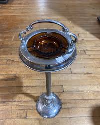 SOLD✨ CHROME ASHTRAY STAND WITH ASHTRAY ✨ $40 #vintage #retro #ashtray #shop #ontario #daytrip