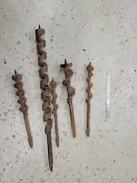 ANTIQUE Tools Brace Bit Hand Drill Auger Bits Lot Vintage ...