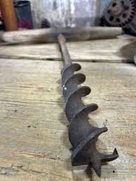 Antique Timber Beam Auger, Dynamite Drill, Vintage Hand ...