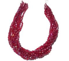 Mystic Rubylite Quartz Barrel Faceted 4x6mm Quartz Hydro Beads 13"inch 5 Strand | eBay