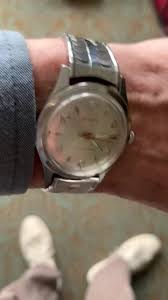 Reloj Benrus Serie 3061 con esfera color champán. Bobinadora ...