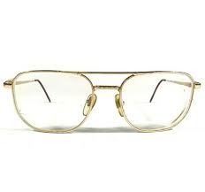 Luxottica P 1004 GP Eyeglasses Frames Gold Round Full Rim 56-19-140 | eBay
