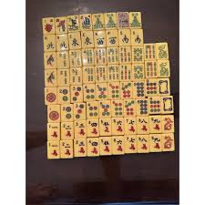 1960s Royal Depth Control - Genuine Catalina - Hand Painted Mah Jongg Set | Chairish