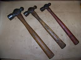 2 Vintage Craftsman Ball Peen Hammer Original Handle USA & 1 ...