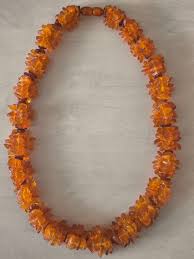 Vintage necklace made of Baltic amber weighing 61 grams USSR | eBay