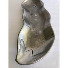 Vintage “Pea” Vegetable Aluminum Serving Tray Platter | Chairish