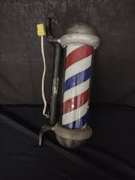 Vintage Theo A Kochs Lighted Rotating Barber Pole Barbershop ...