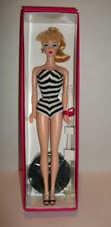 BLONDE PONYTAIL #1 BARBIE REPRO DOLL MATTEL NEW & PINK BOX SIGNED BILL GREENING | eBay