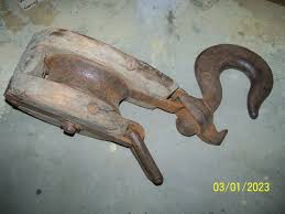 Big Old Antique Snatch Block Pulley / 21 1/2 LB. | eBay