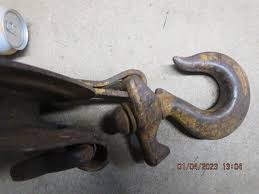 Large Vintage Metal Rusty Industrial Factory Crane Farm Pulley | eBay