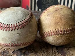 Vintage Baseballs Leather Game Balls Sports Decor Used ...