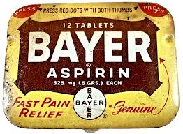 Vintage Bayer Aspirin Tin, 1950s, Visible Rust, used (U) | eBay