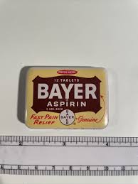 Mint 】Vintage Bayer Aspirin Tin w/ original tablets ...