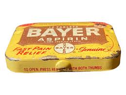 Vintage Bayer Aspirin 12 Tab Tin Children's Aspirin ...