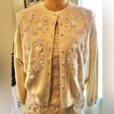 gene shelly | Sweaters | Gorgeous Vintage Gene Shelly Beaded ...