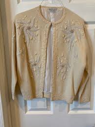 Wool Blend Beaded 1950s Vintage Sweaters for Women for sale | eBay