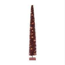 The Holiday Aisle® Rattan Tree With LED Lights And Wood Base | Wayfair