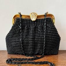 Vintage Black Chainmail Clutch - Etsy UK