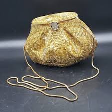 Vintage Regale Vintage Beaded Gold Purse | eBay Australia