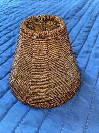 4.5 tall brown beaded mini lamp shade | eBay