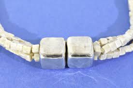 Vintage 3-strand Marble and Sterling Silver Necklace With Magnetic Closure, Free Shipping - Etsy UK